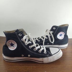 Black high top converse